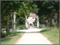 Oprit van een boerderij